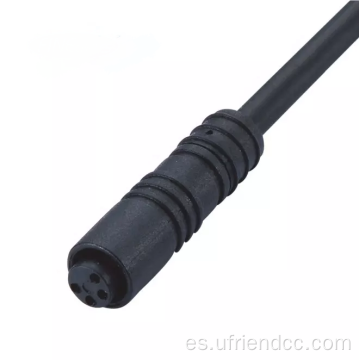 Cables de conector M8 de plástico impermeables